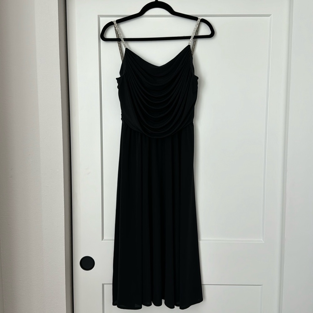 Vintage 70s Rhinestone Strap Dress